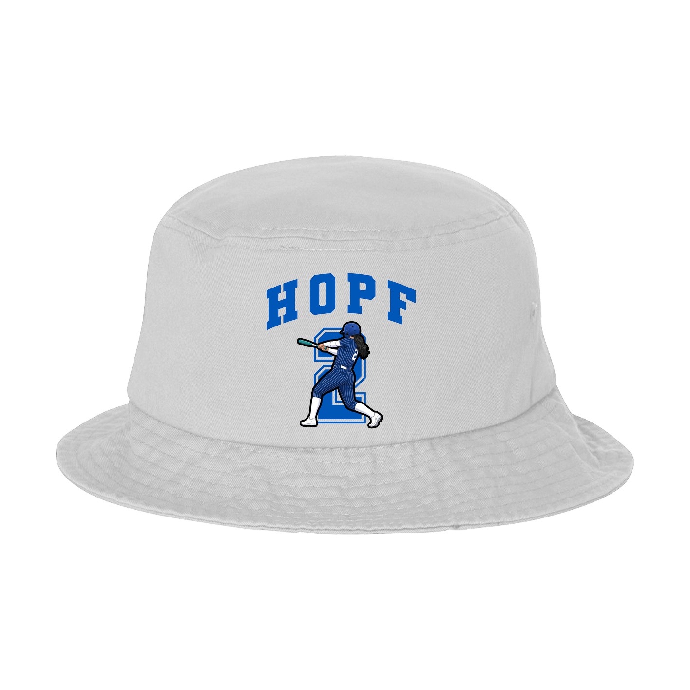 Bucket Cap — Number in White