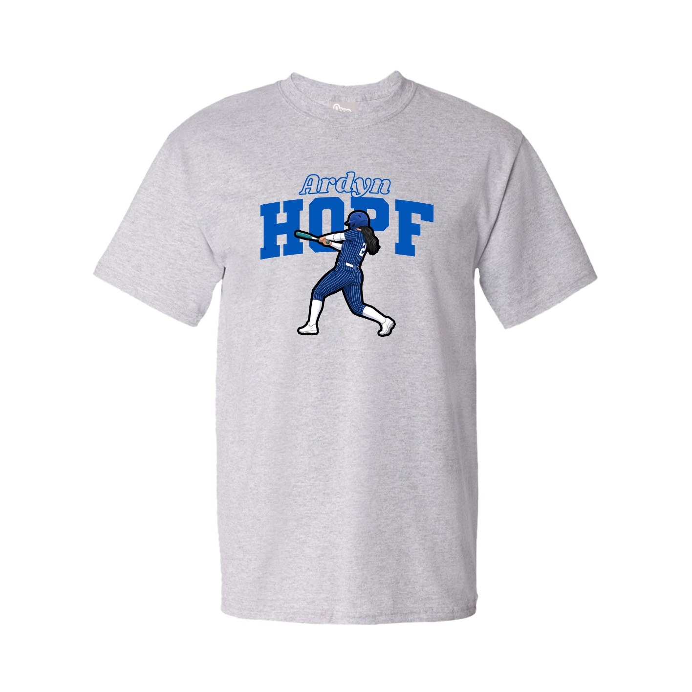 Youth Tee — Name Arch in Grey