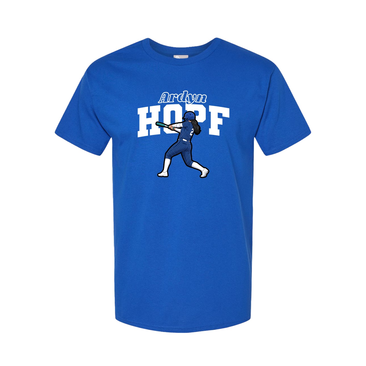 Youth Tee — Name Arch in Royal
