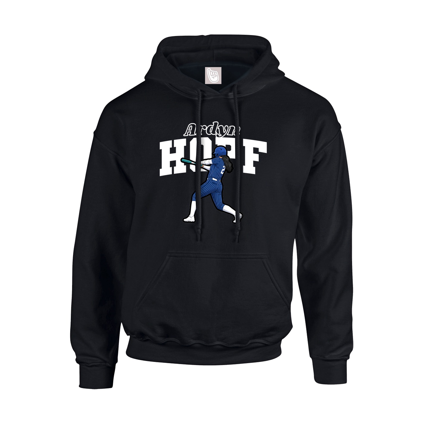 Hoodie — Name Arch in Black