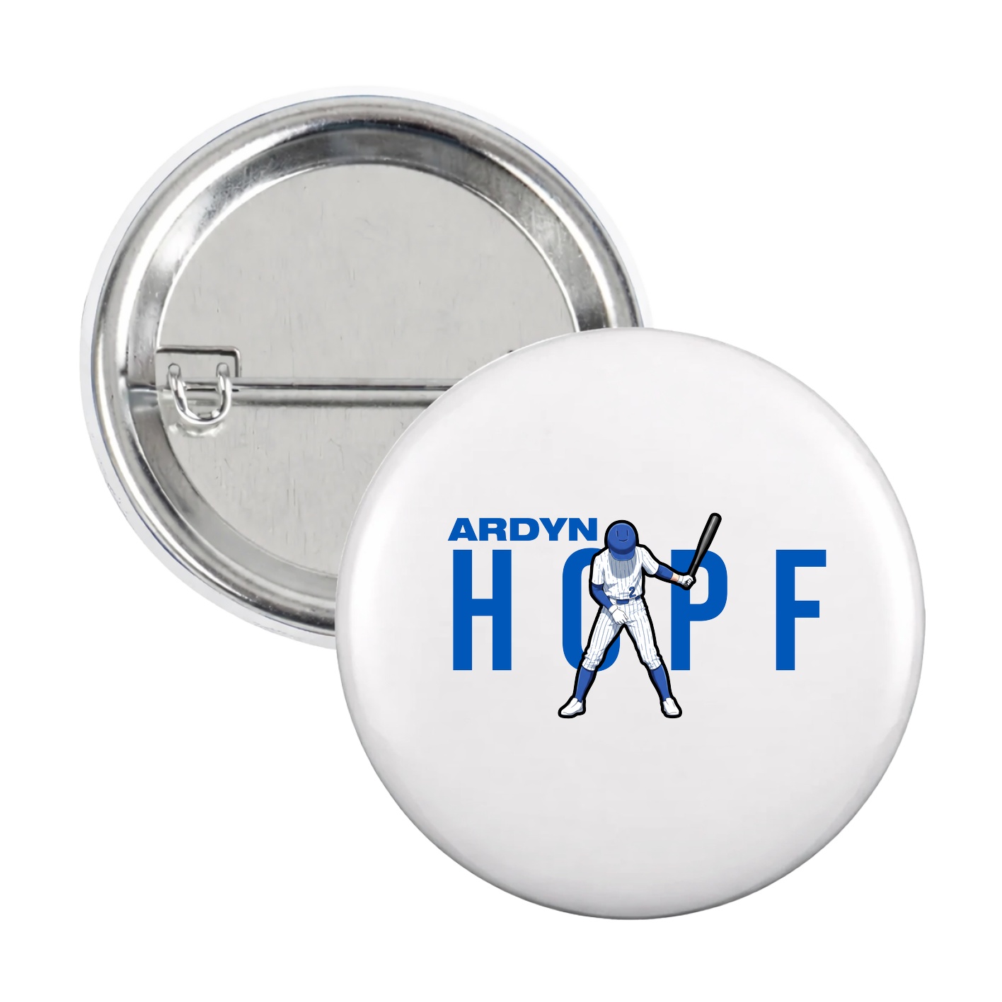 Game Day Button — Player Name in White