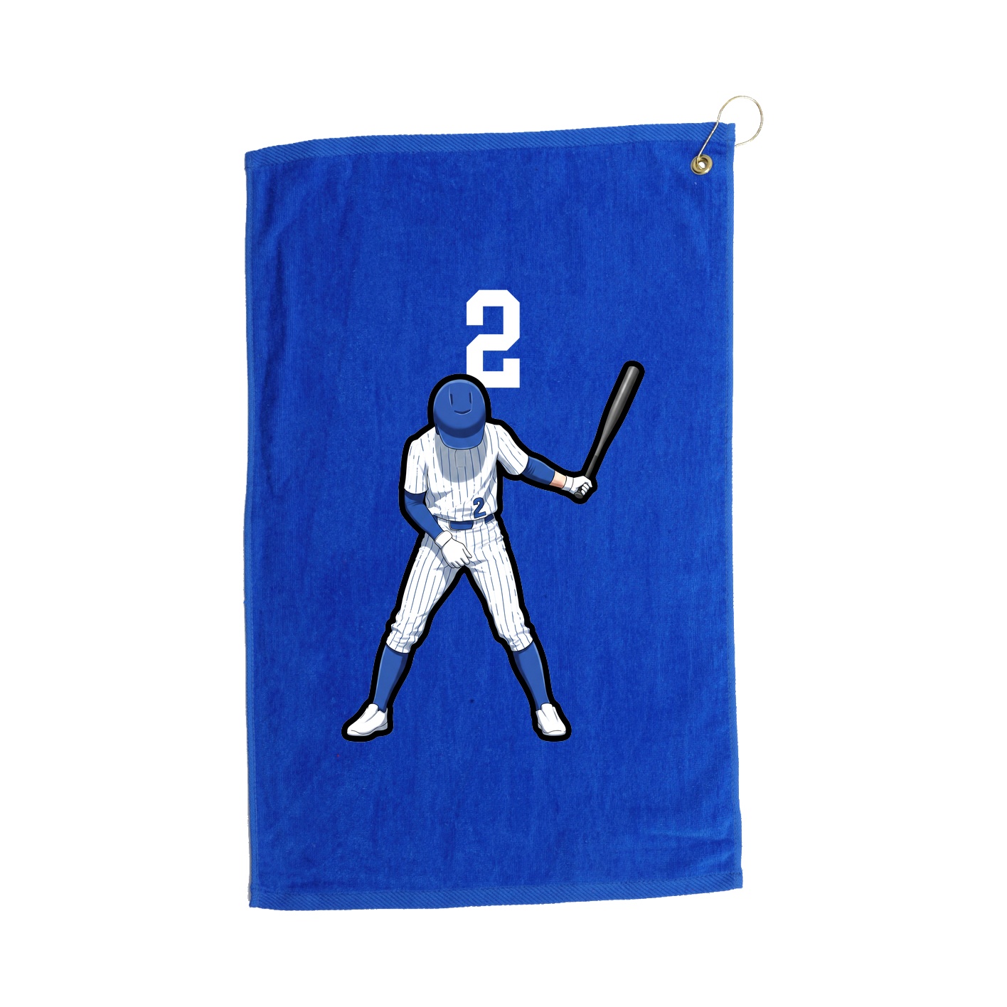 Golf Towel — Number Top in Royal