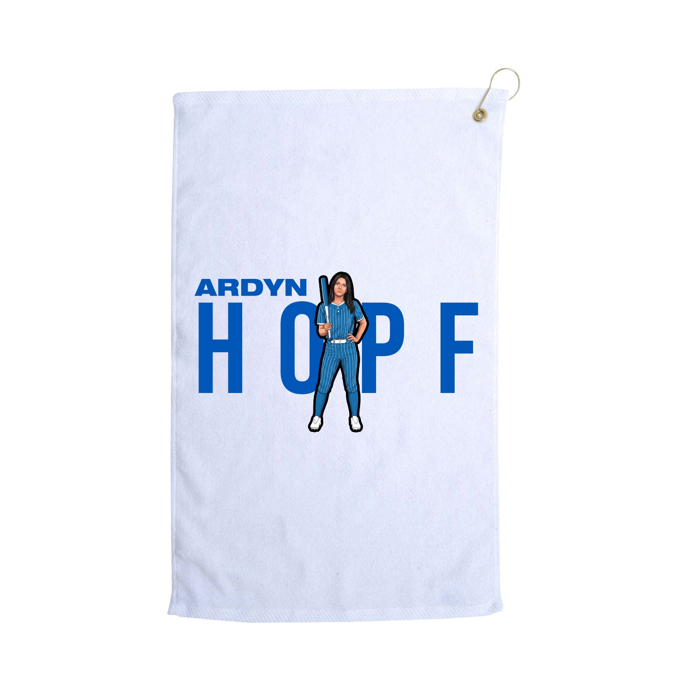 Golf Towel — Player Name in White