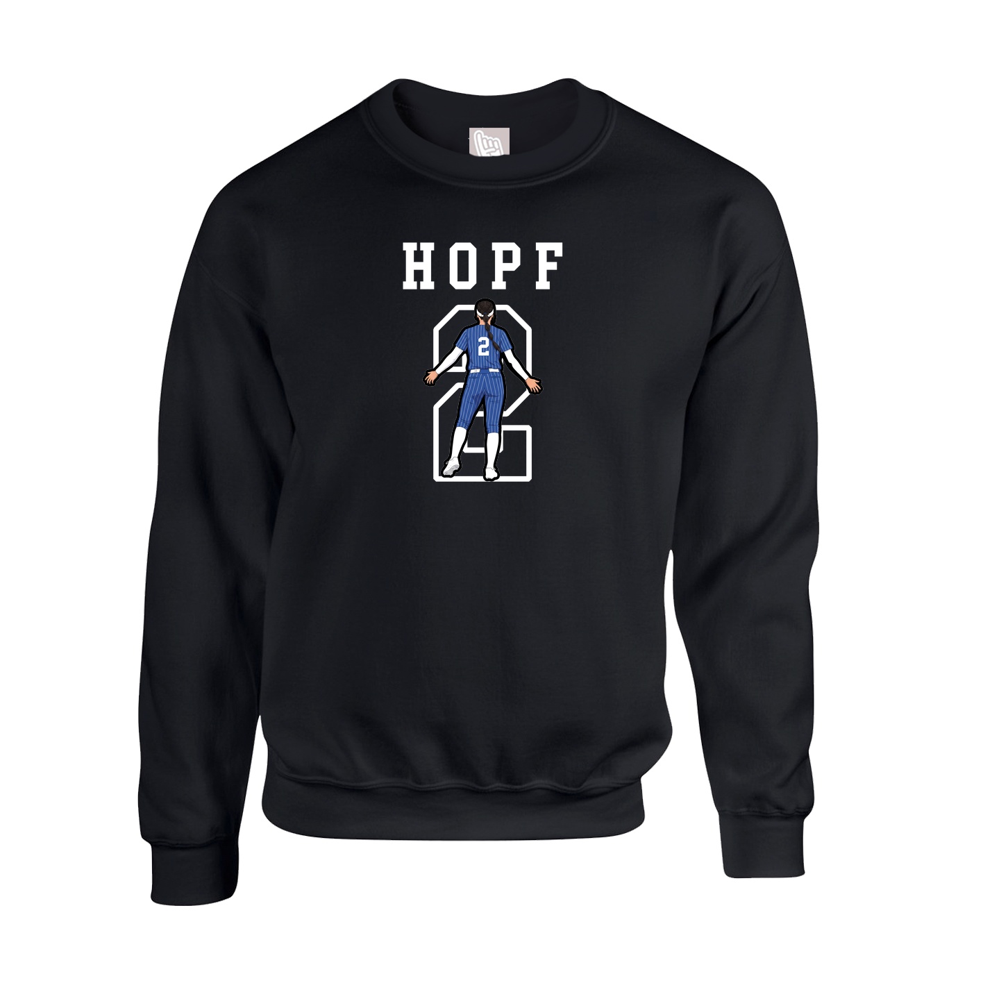 Fleece Crew — Shirsey in Black