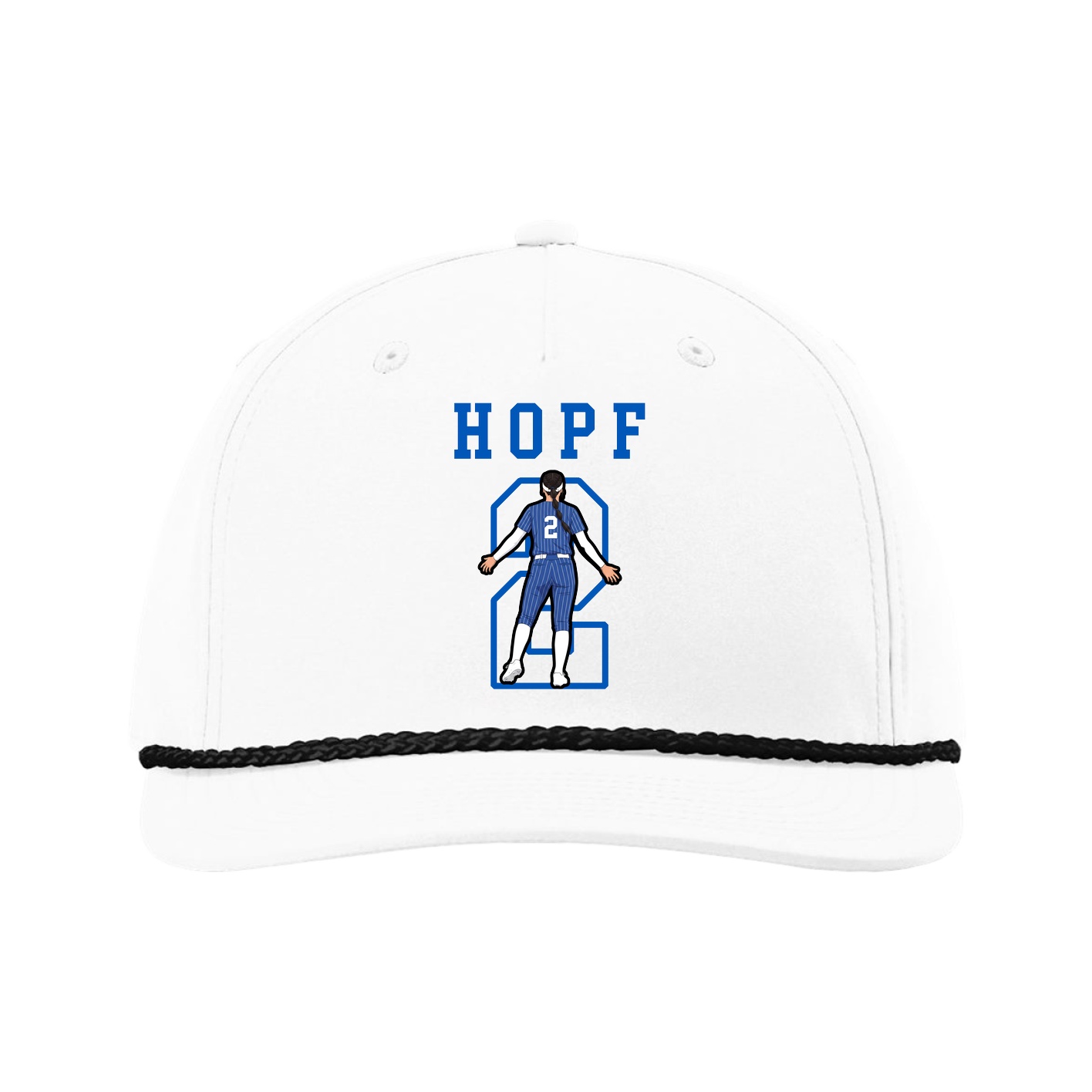 Five-Panel Classic Rope Cap — Shirsey in White