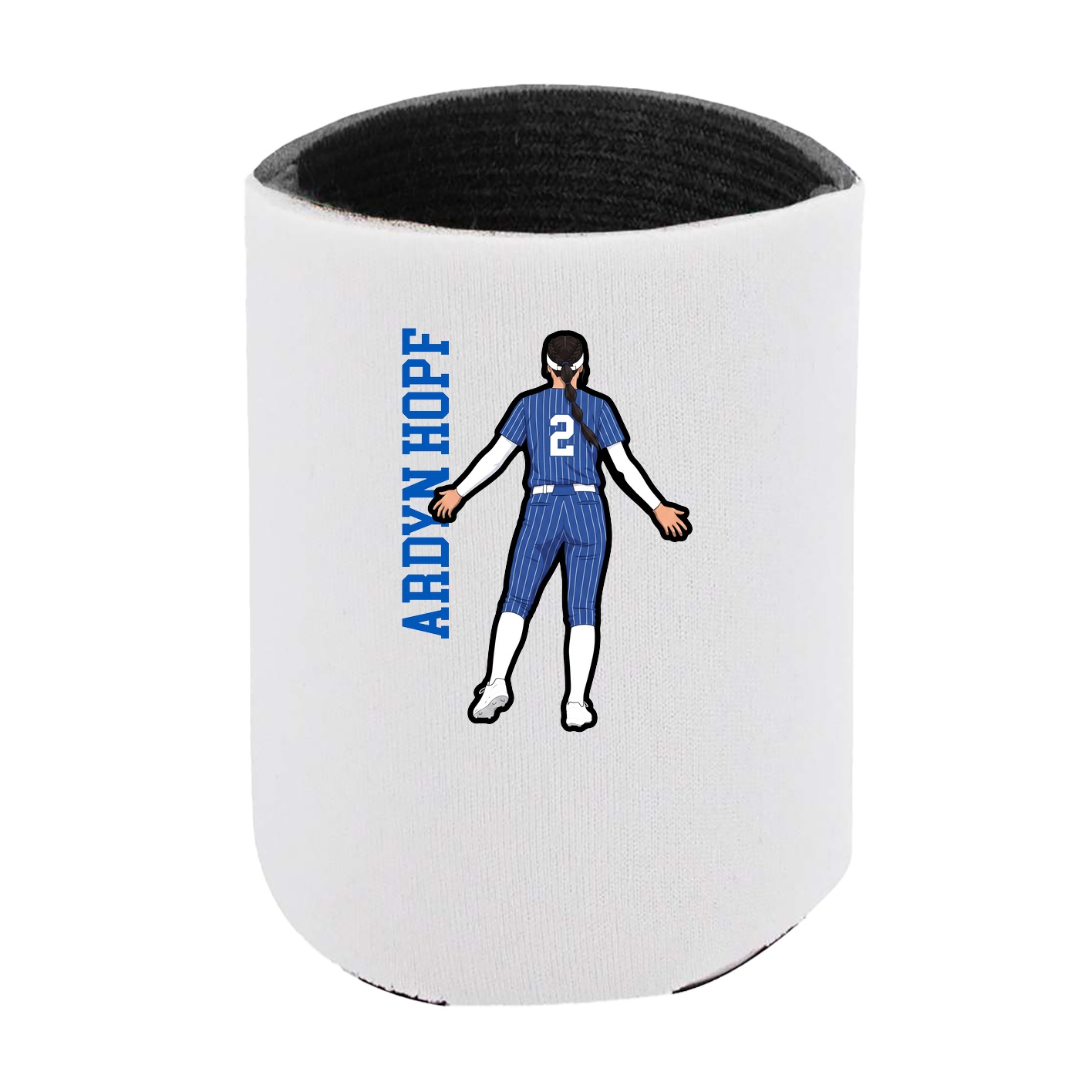 Can Holder — Name Vertical in White