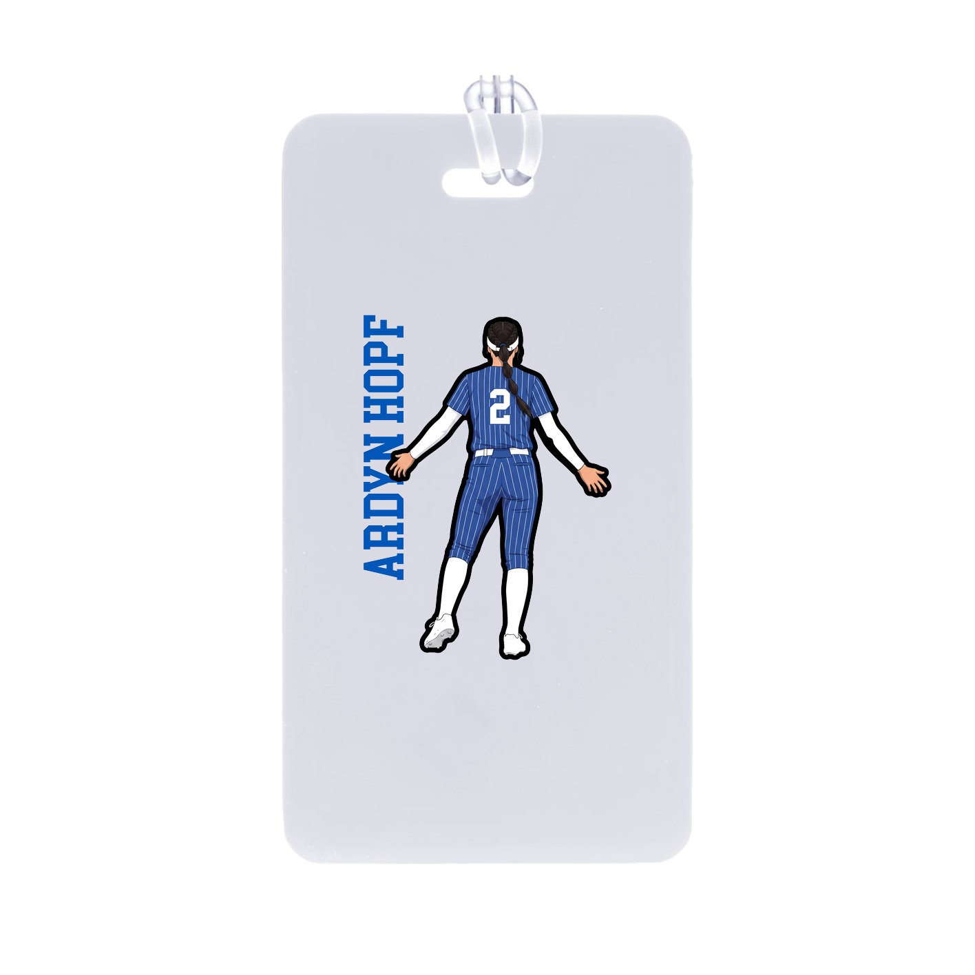 Bag Tag — Name Vertical in Classic