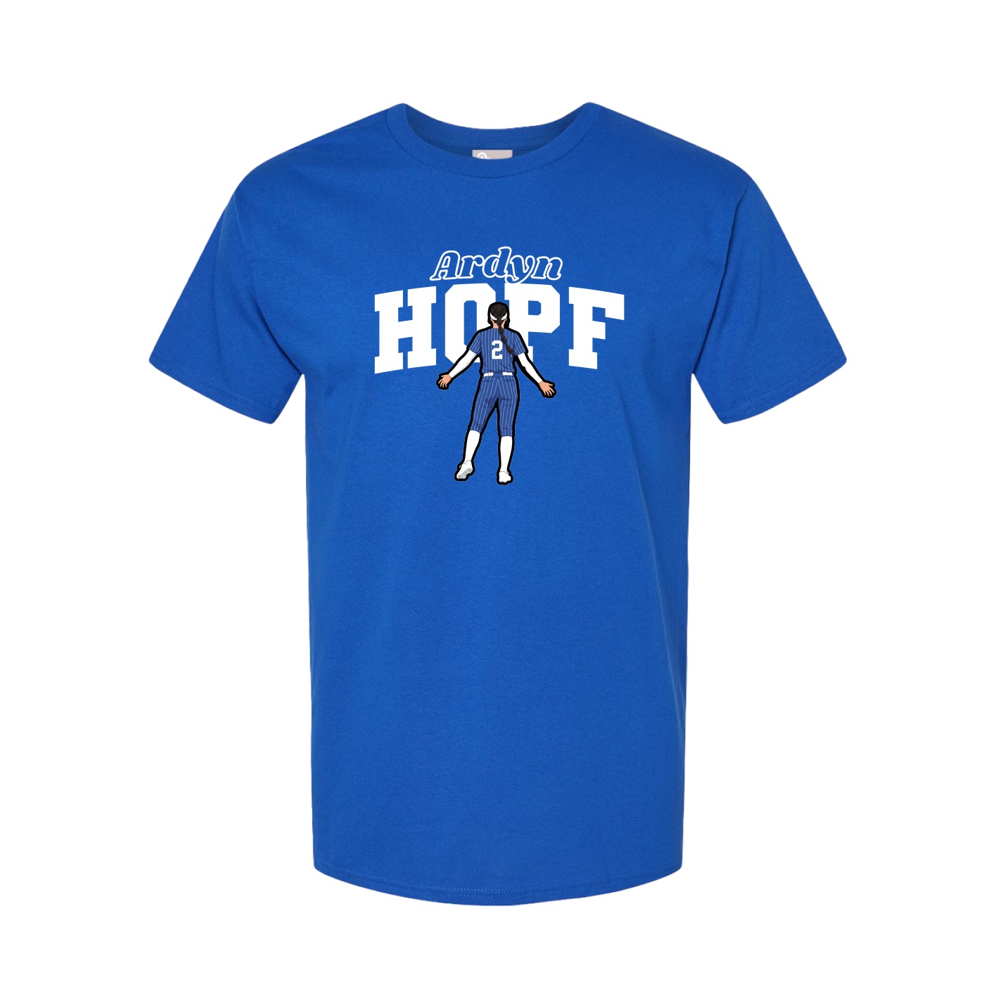 Youth Tee — Name Arch in Royal