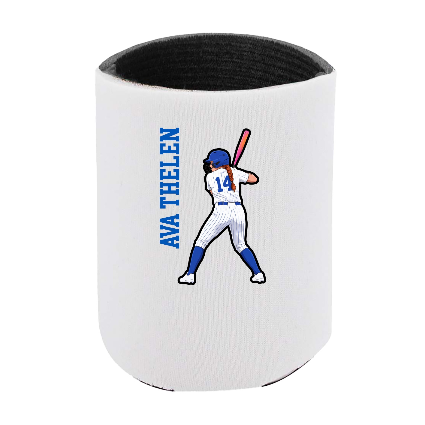 Can Holder — Name Vertical in White