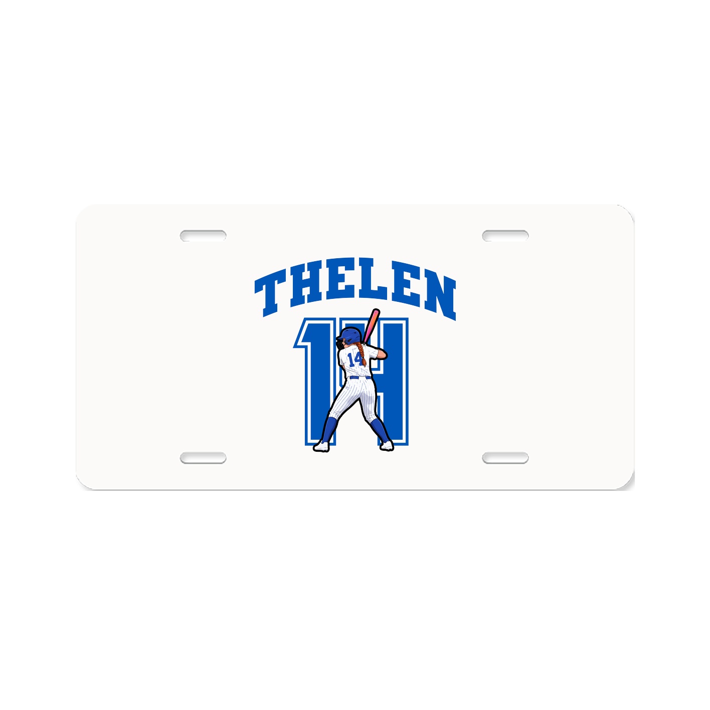 License Plate — Number in Classic