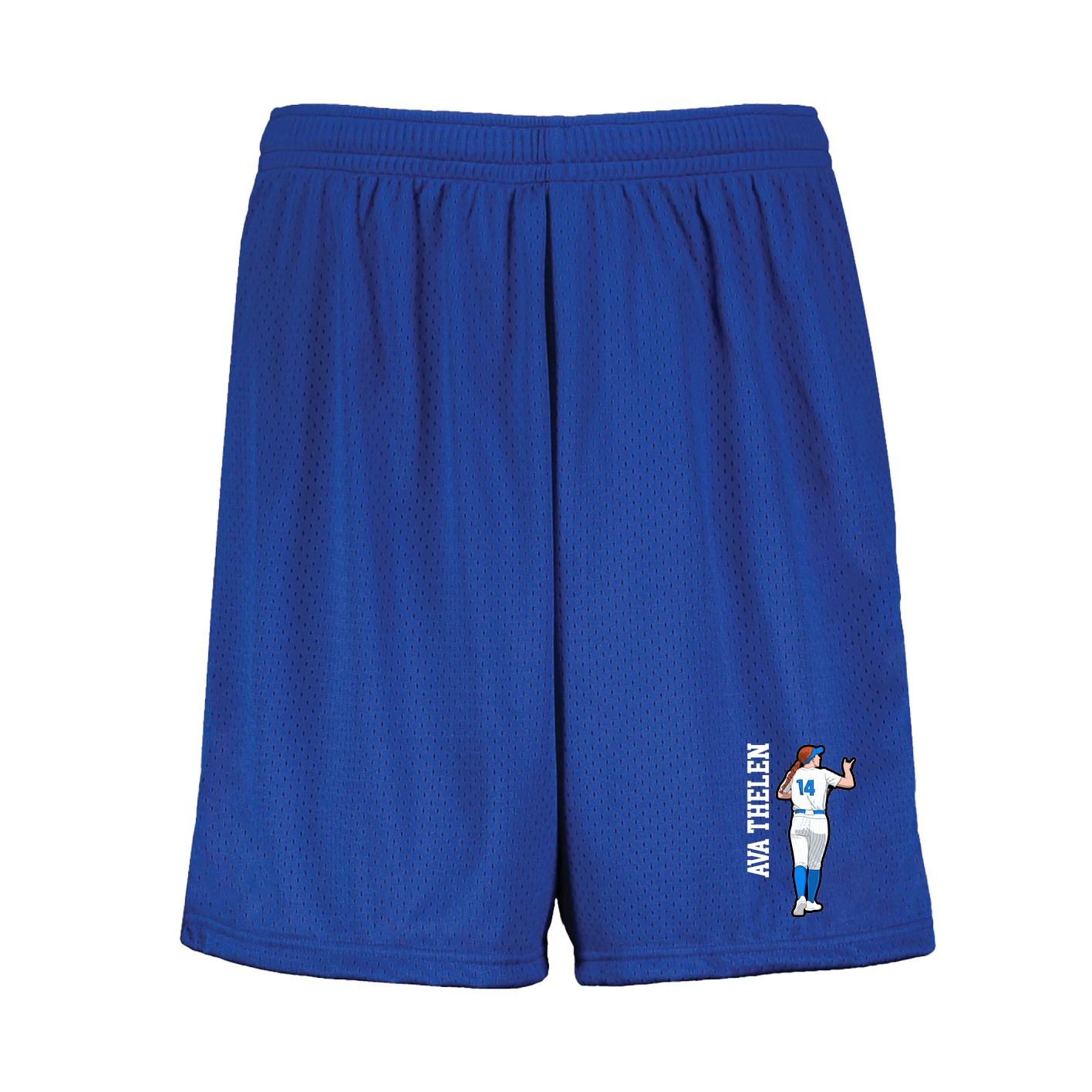 Shorts — Name Vertical in Royal