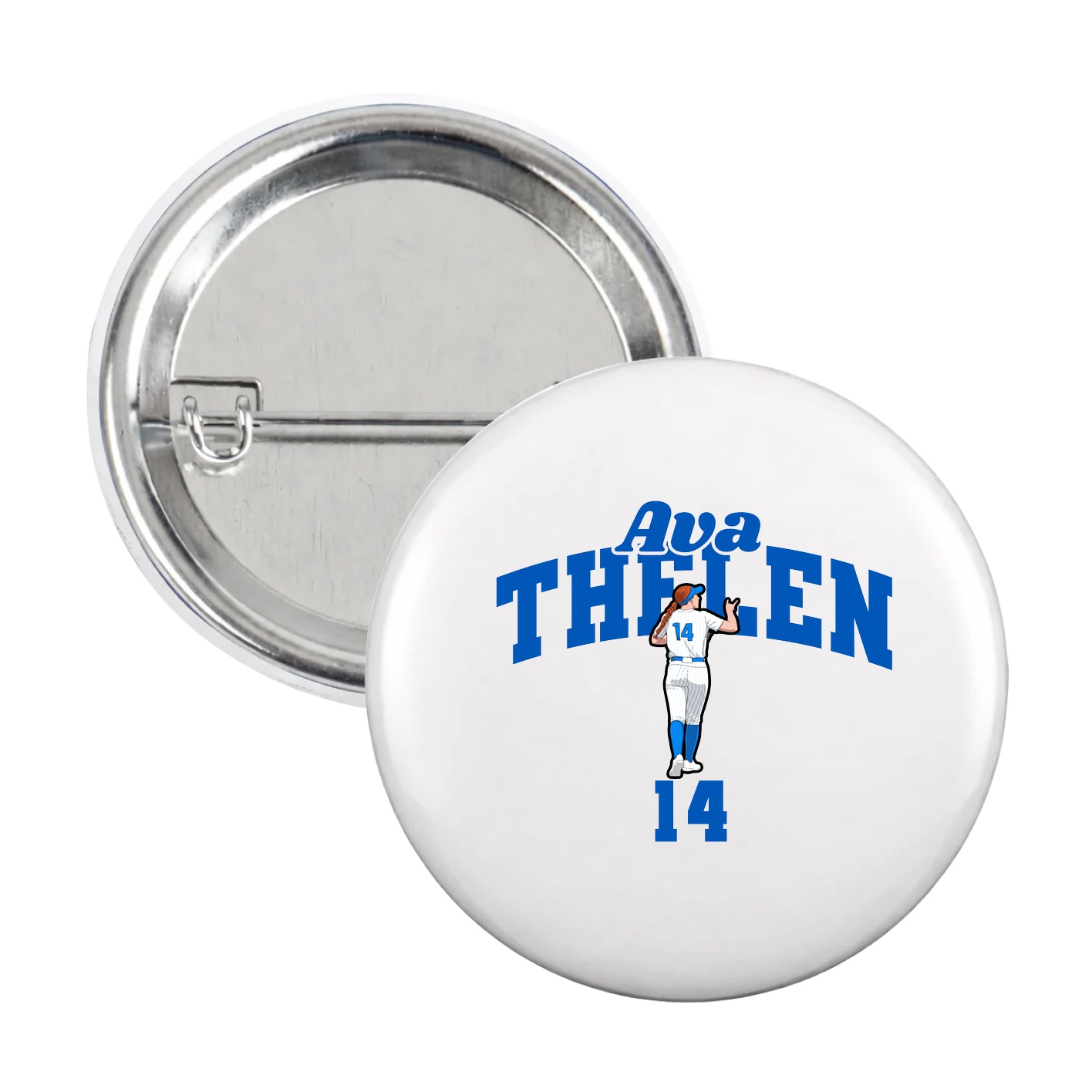 Game Day Button — Signature Arch in White