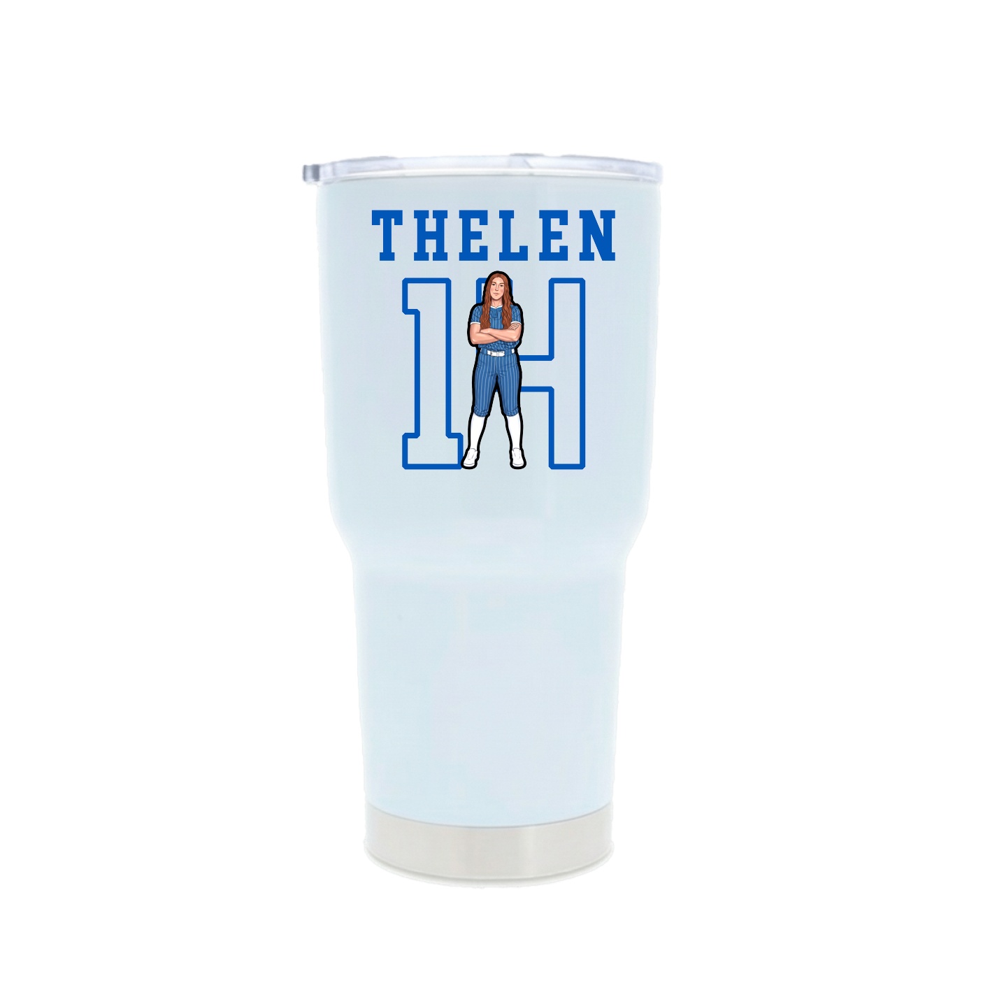 30oz Stainless Steel Tumbler — Shirsey in White
