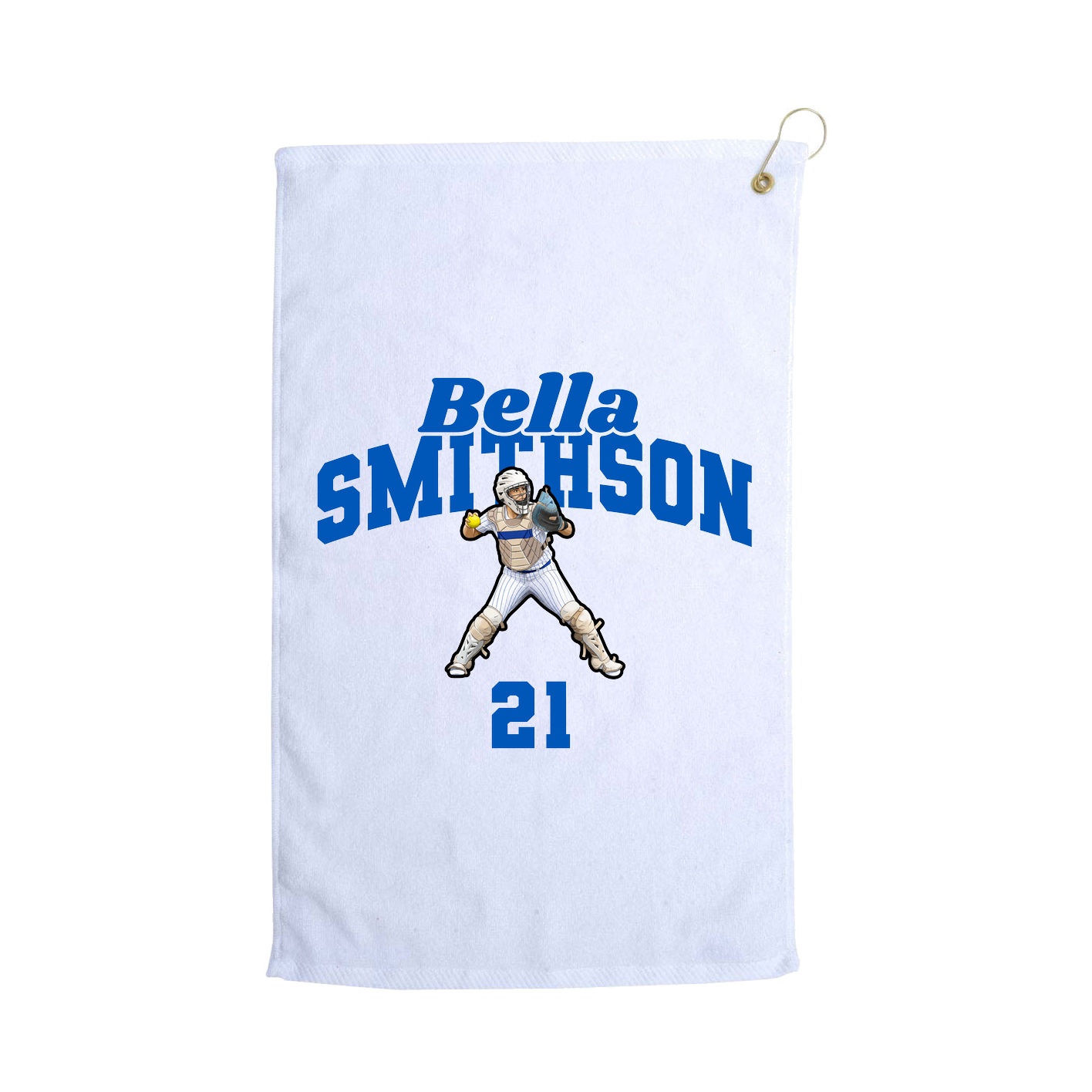 Golf Towel — Signature Arch in White