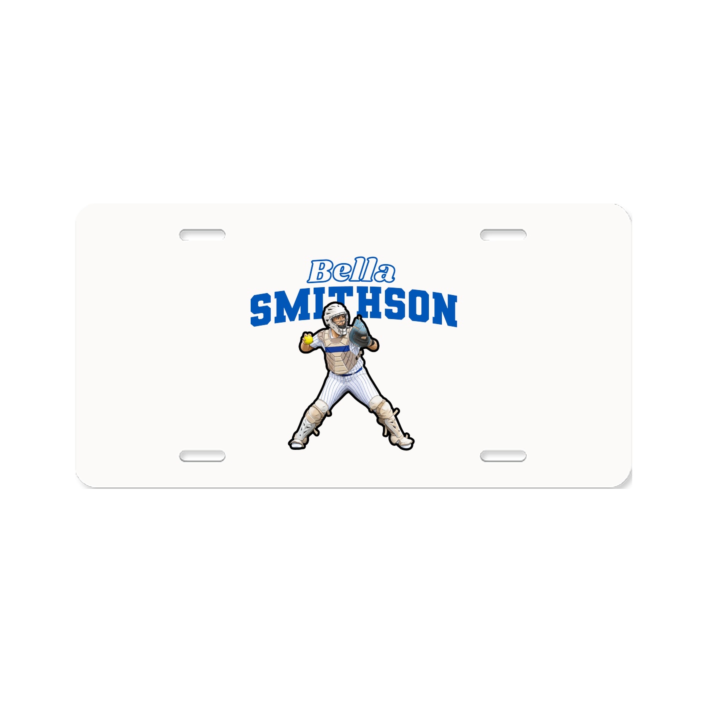 License Plate — Name Arch in Classic