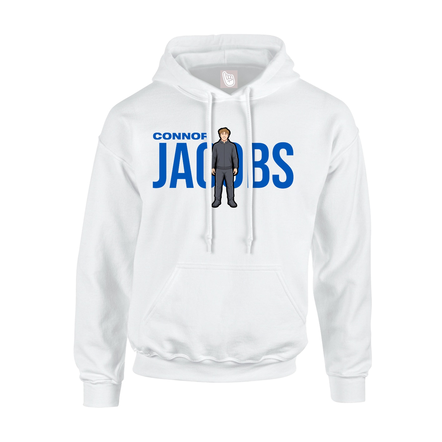 Youth Hoodie — Player Name in White