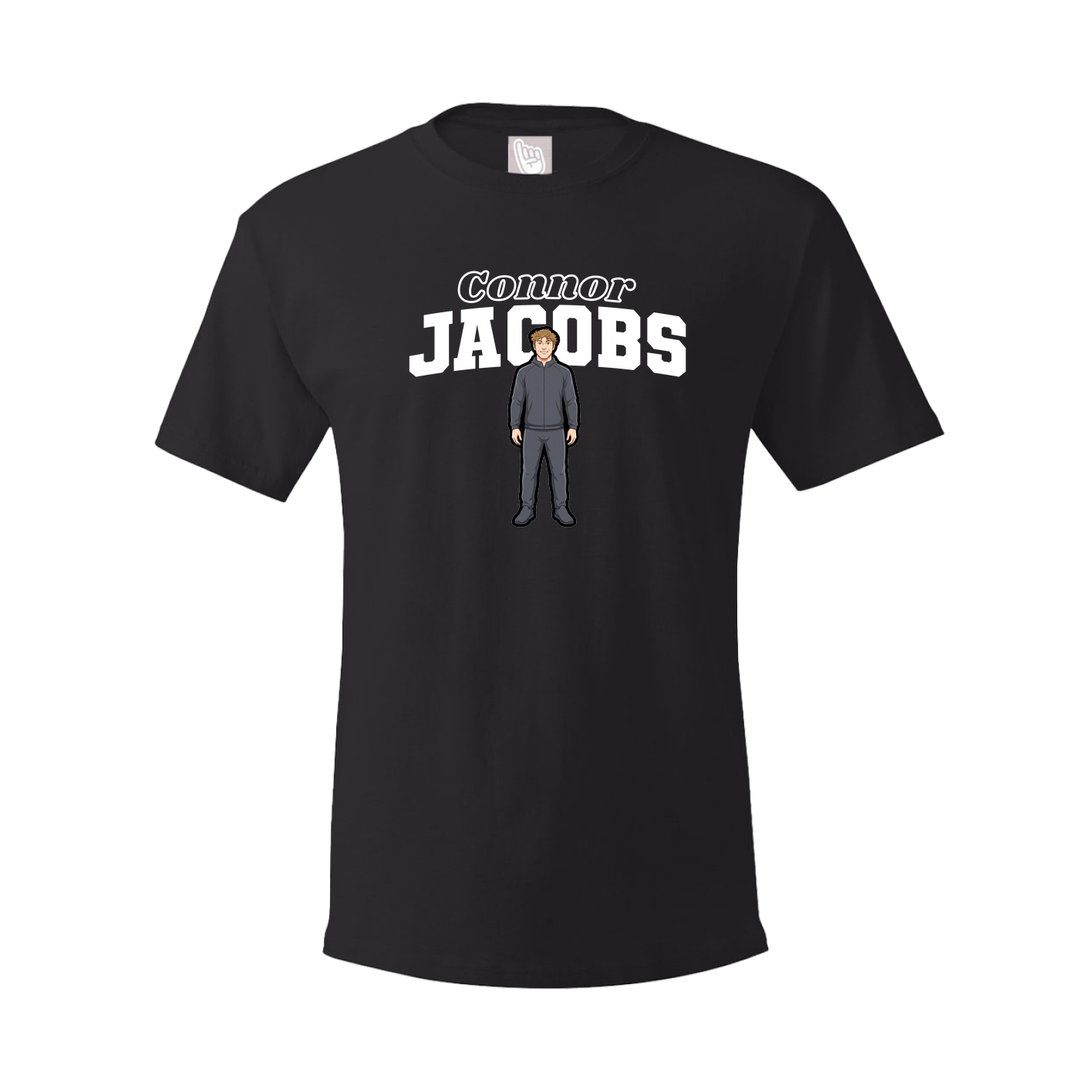 Youth Tee — Name Arch in Black