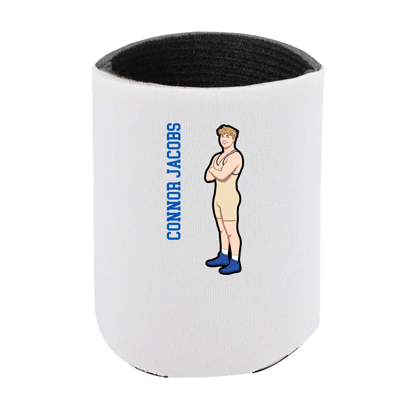 Can Holder — Name Vertical in White