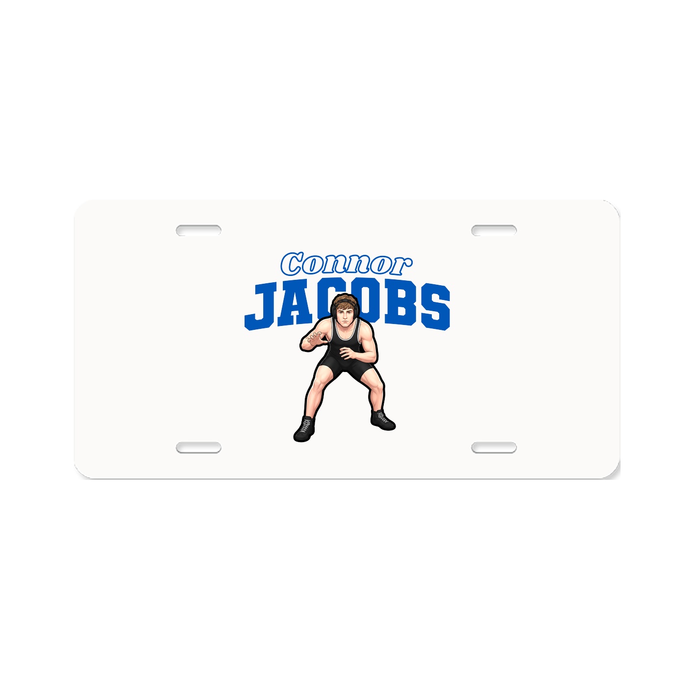 License Plate — Name Arch in Classic