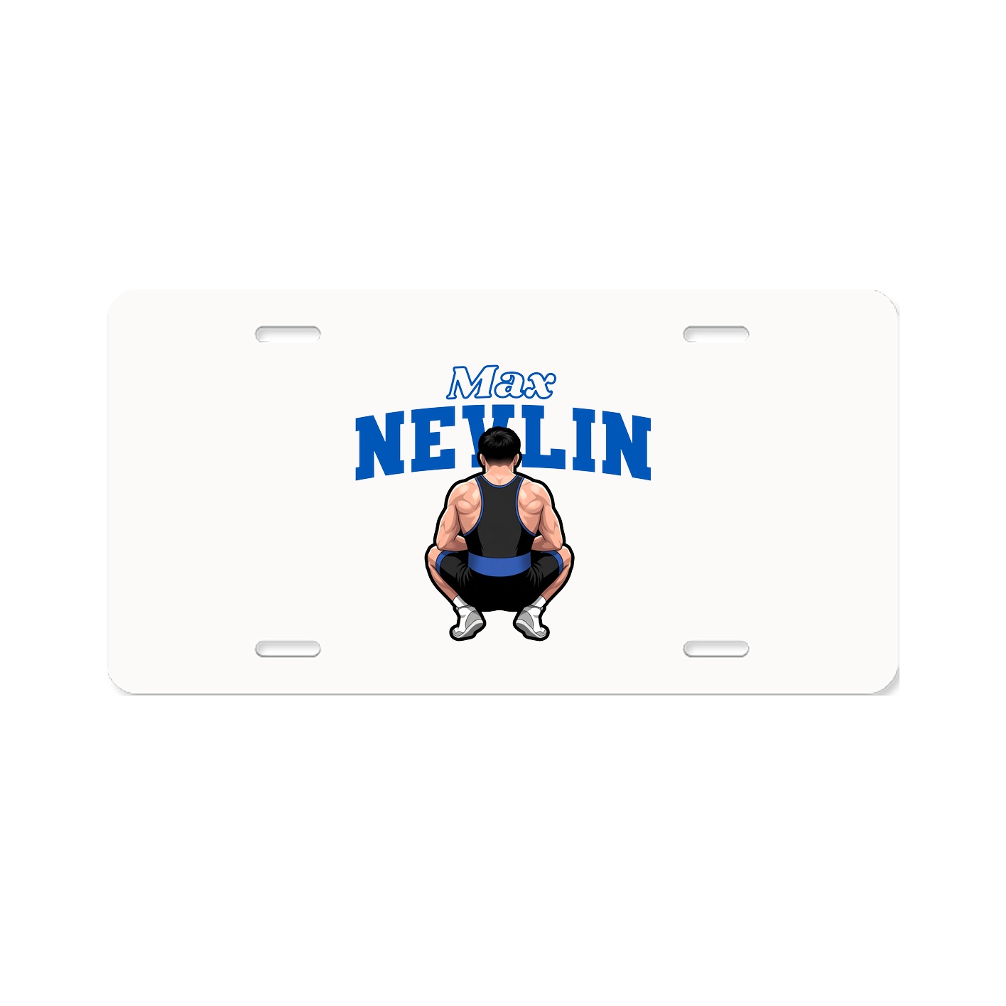 License Plate — Name Arch in Classic