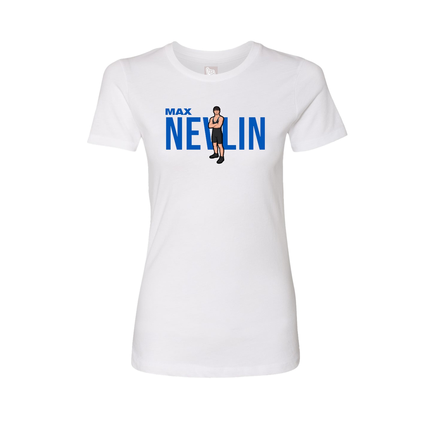 Fitted Women's Tee — Player Name in White