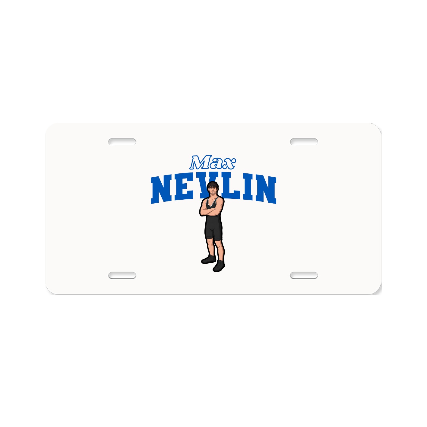 License Plate — Name Arch in Classic