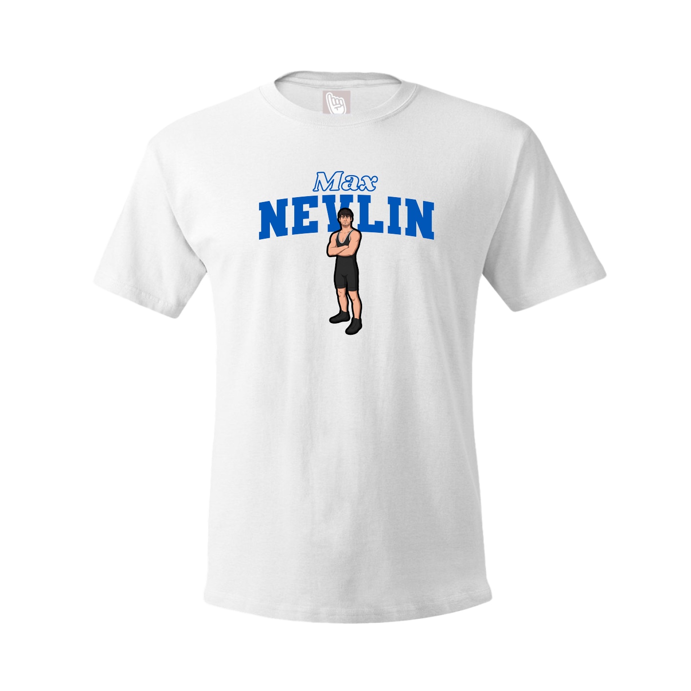 Youth Tee — Name Arch in White