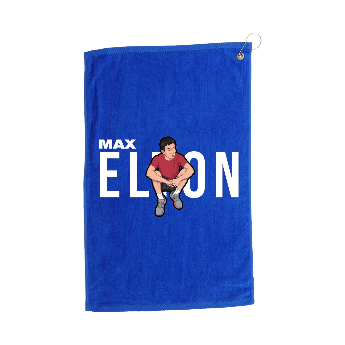 Golf Towel — Player Name in Royal