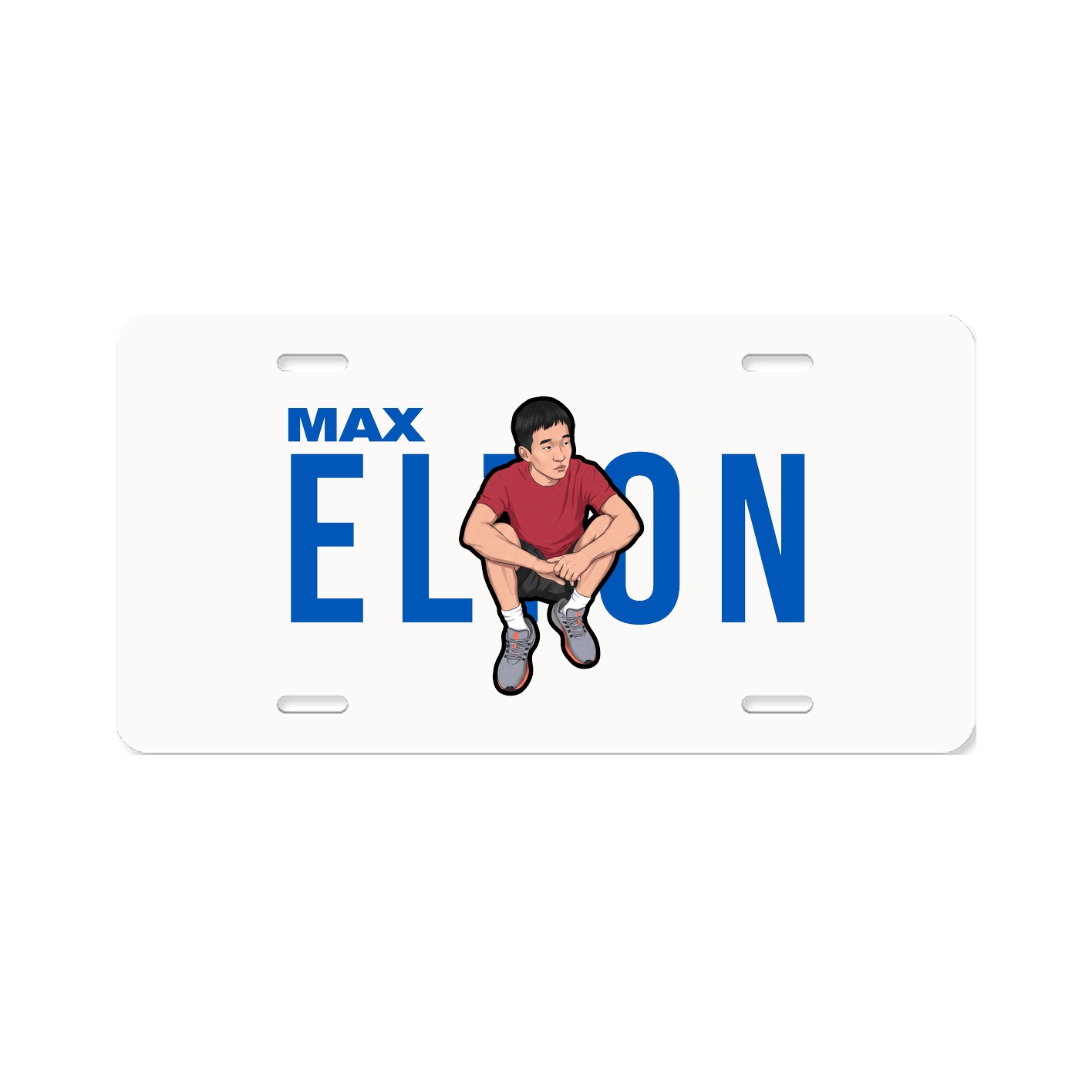 License Plate — Player Name in Classic