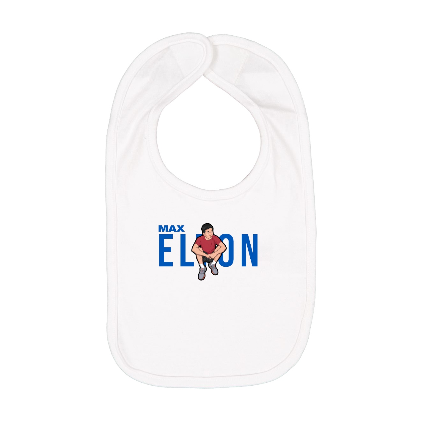 Infant Bib — Player Name in White