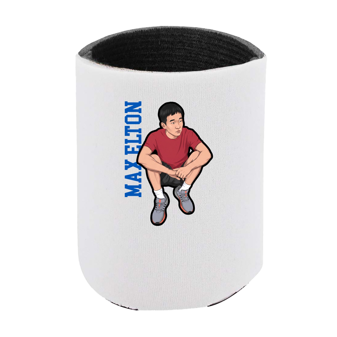Can Holder — Name Vertical in White