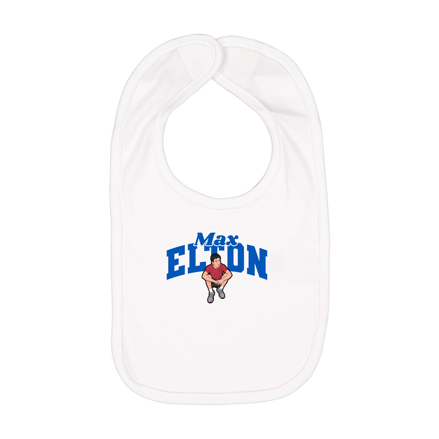Infant Bib — Signature Arch in White