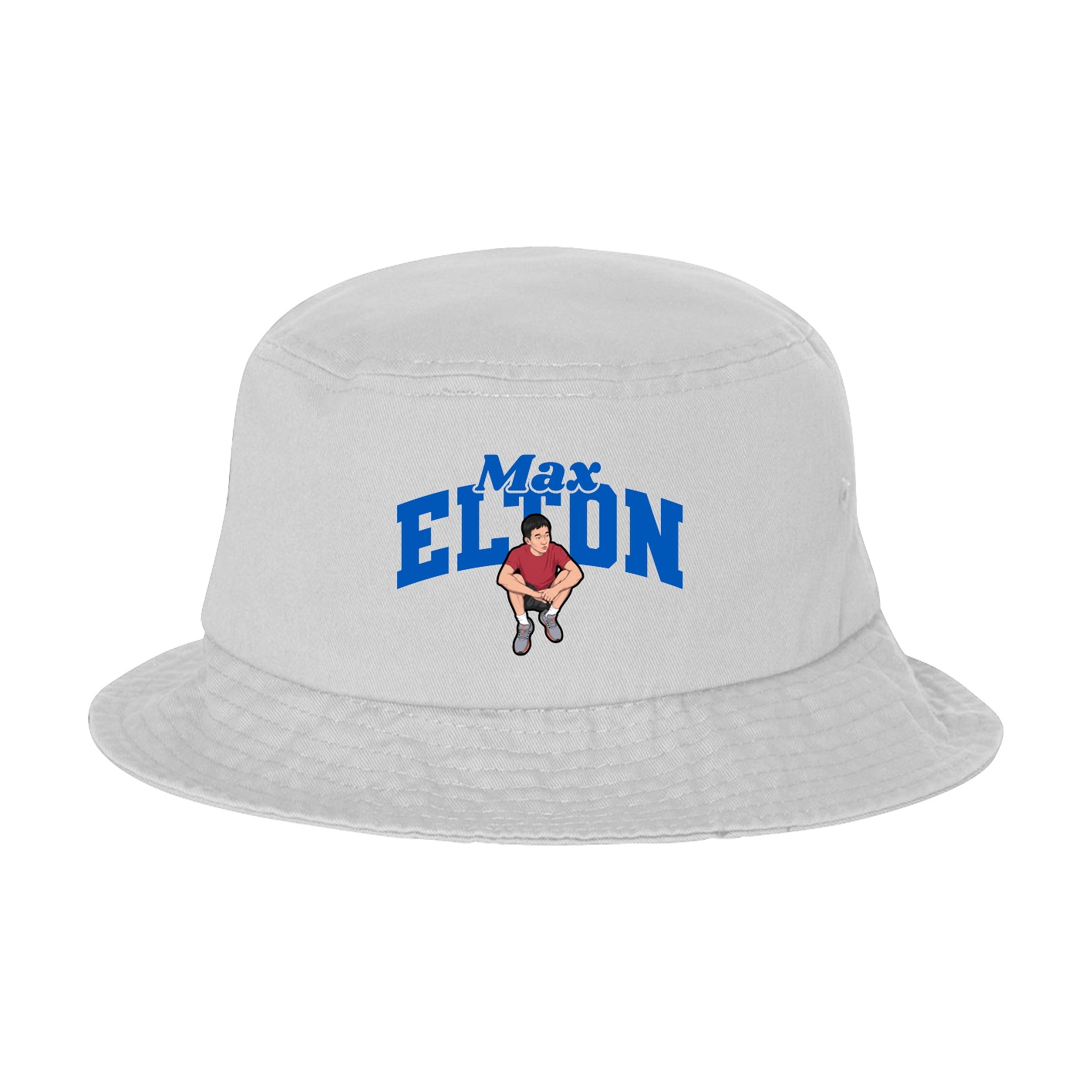 Bucket Cap — Signature Arch in White