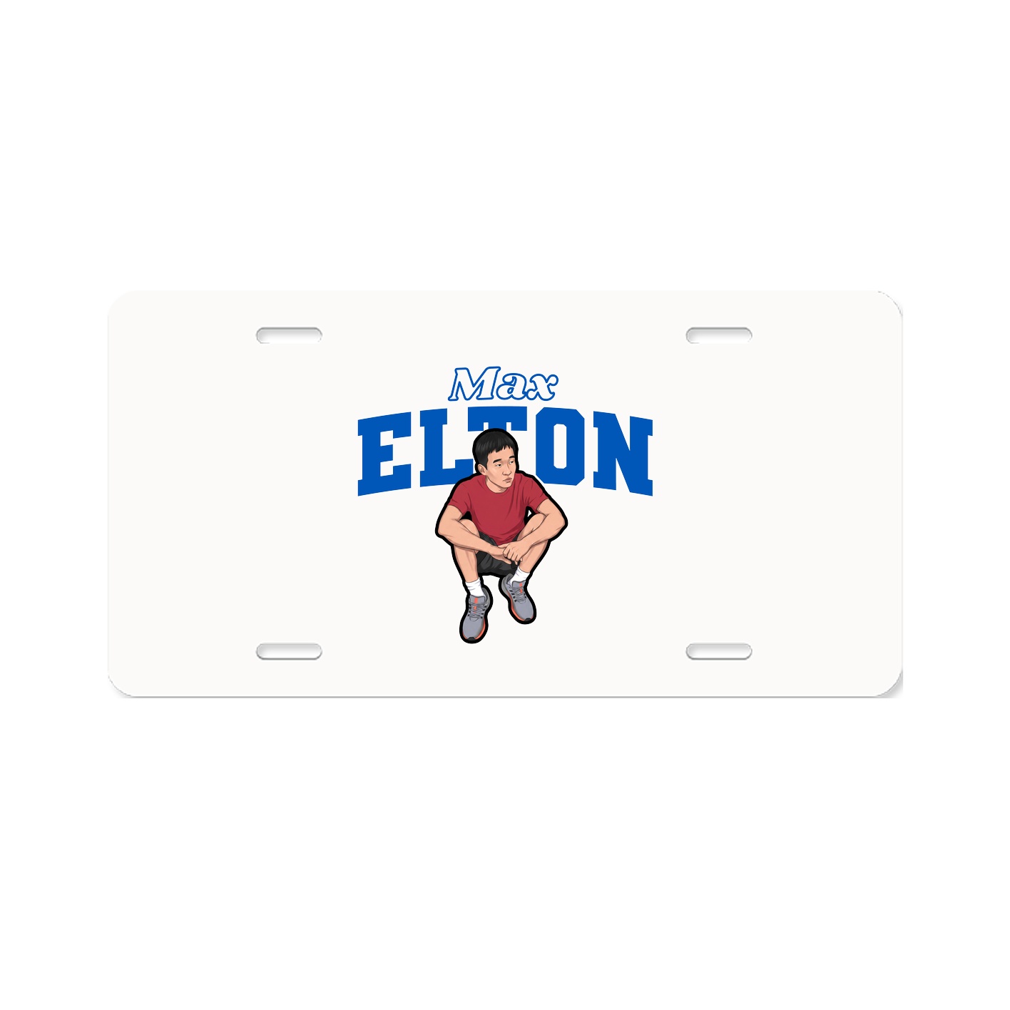 License Plate — Name Arch in Classic