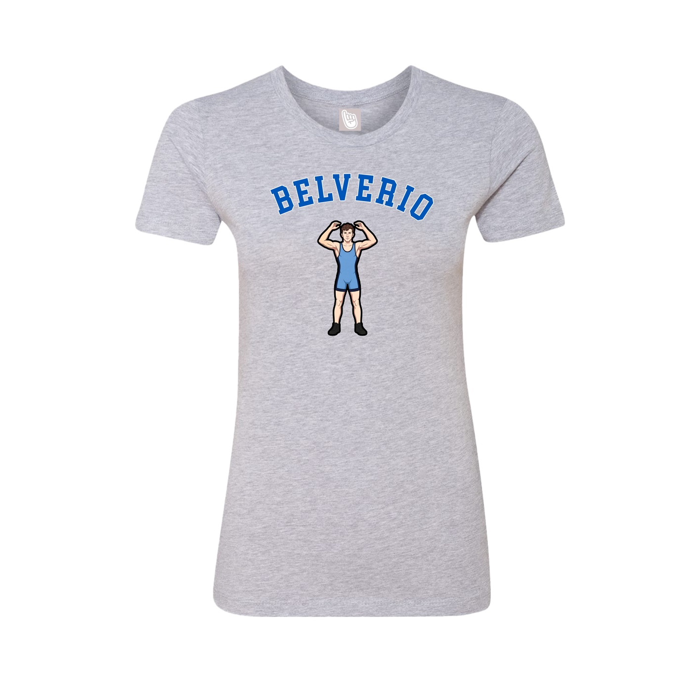 Fitted Women's Tee — Shirsey Arch in Grey