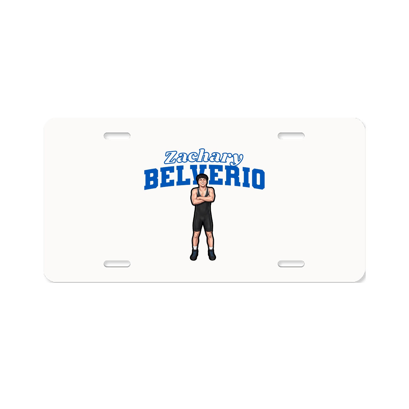 License Plate — Name Arch in Classic
