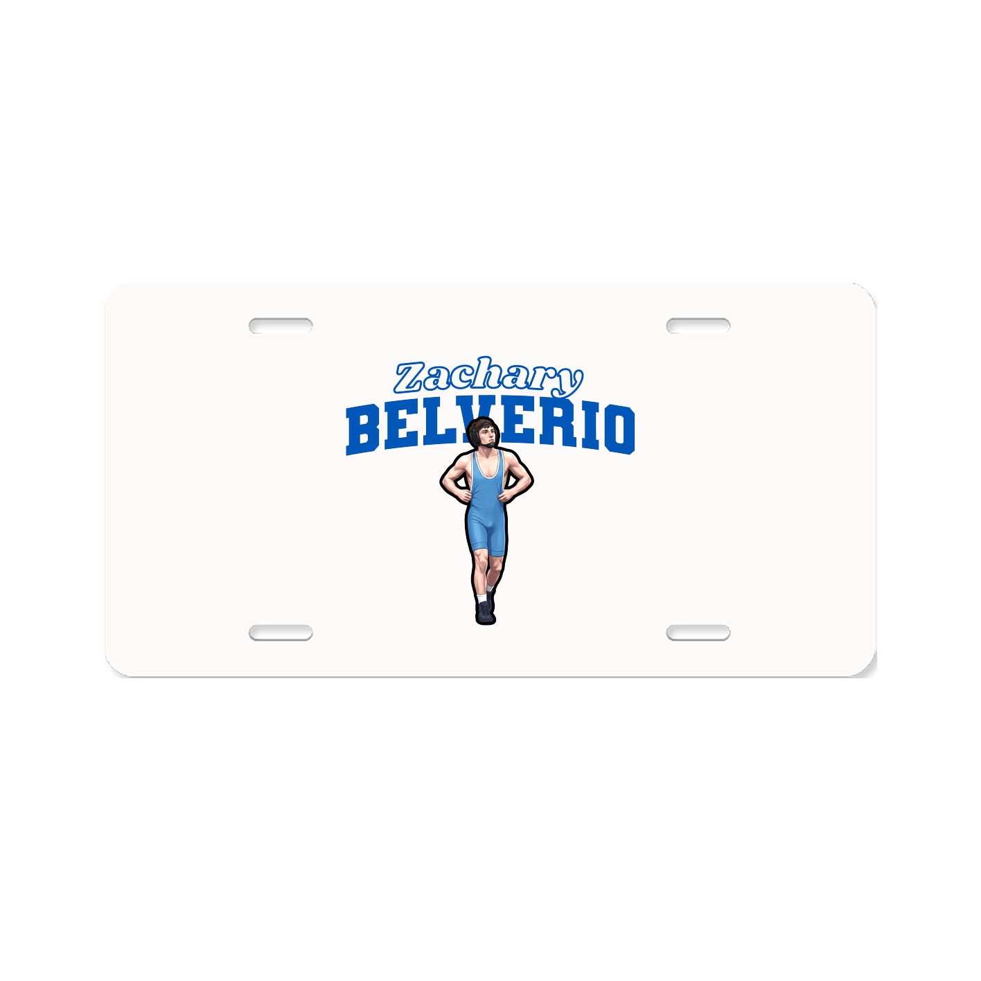 License Plate — Name Arch in Classic