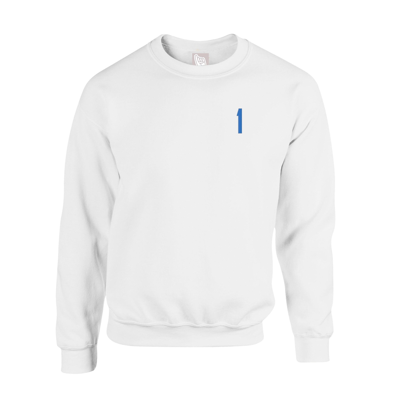 Fleece Crew — Front Shirsy in White