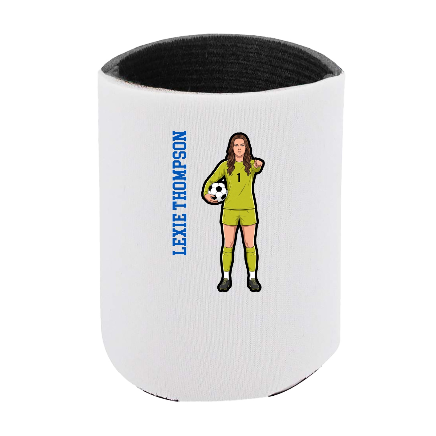 Can Holder — Name Vertical in White