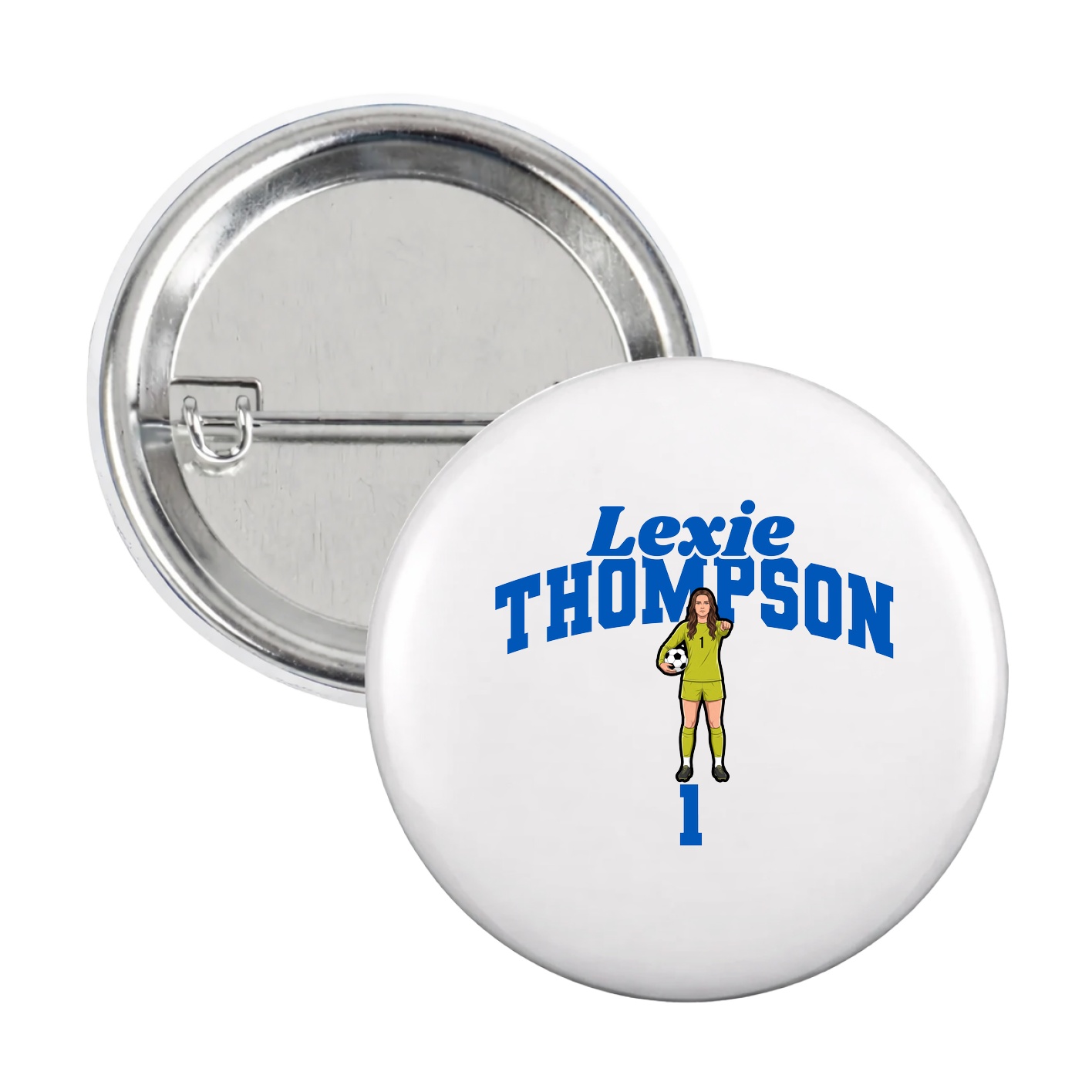 Game Day Button — Signature Arch in White