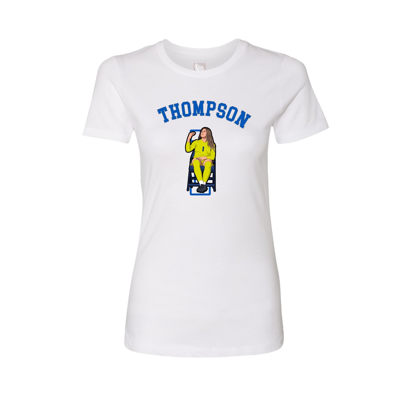 Fitted Women's Tee — Shirsey Arch in White