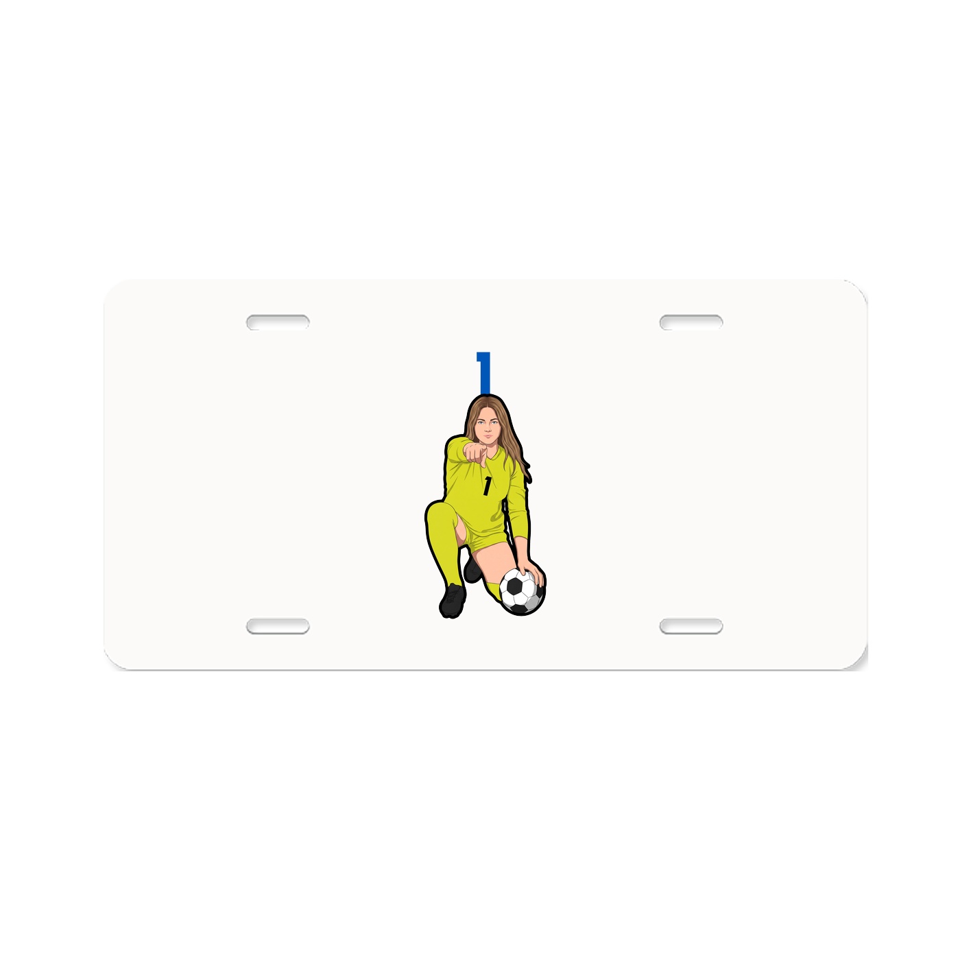 License Plate — Number Top in Classic
