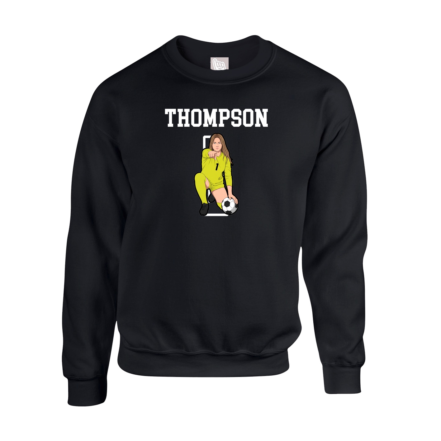Fleece Crew — Shirsey in Black