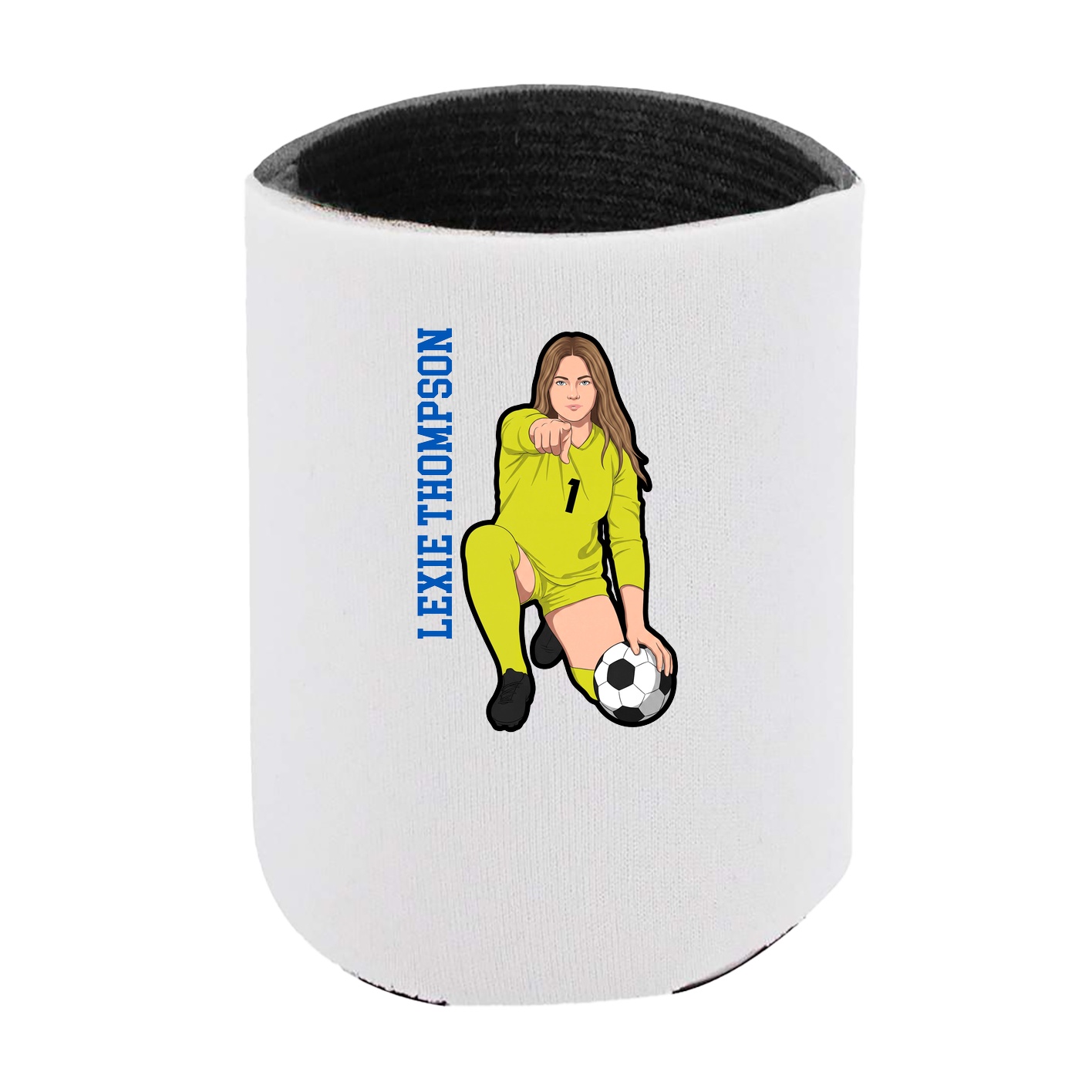 Can Holder — Name Vertical in White