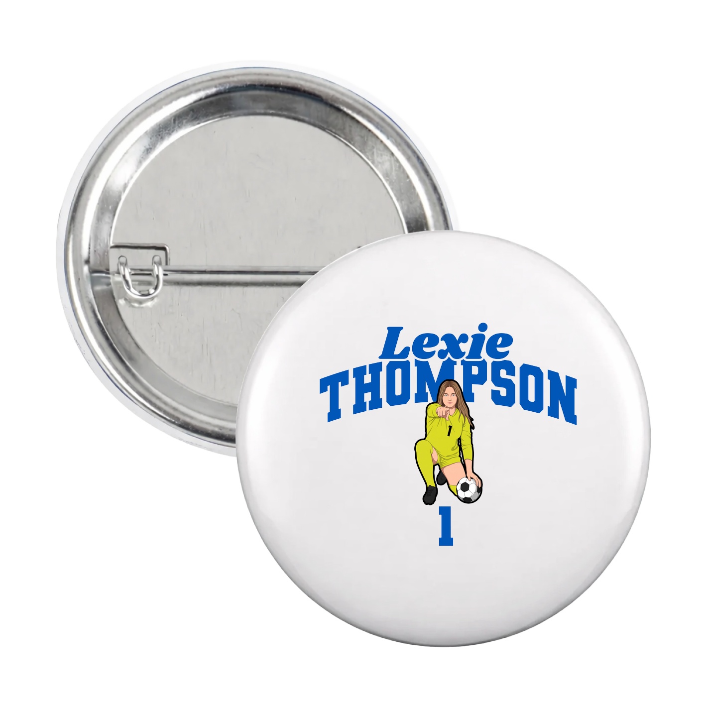 Game Day Button — Signature Arch in White