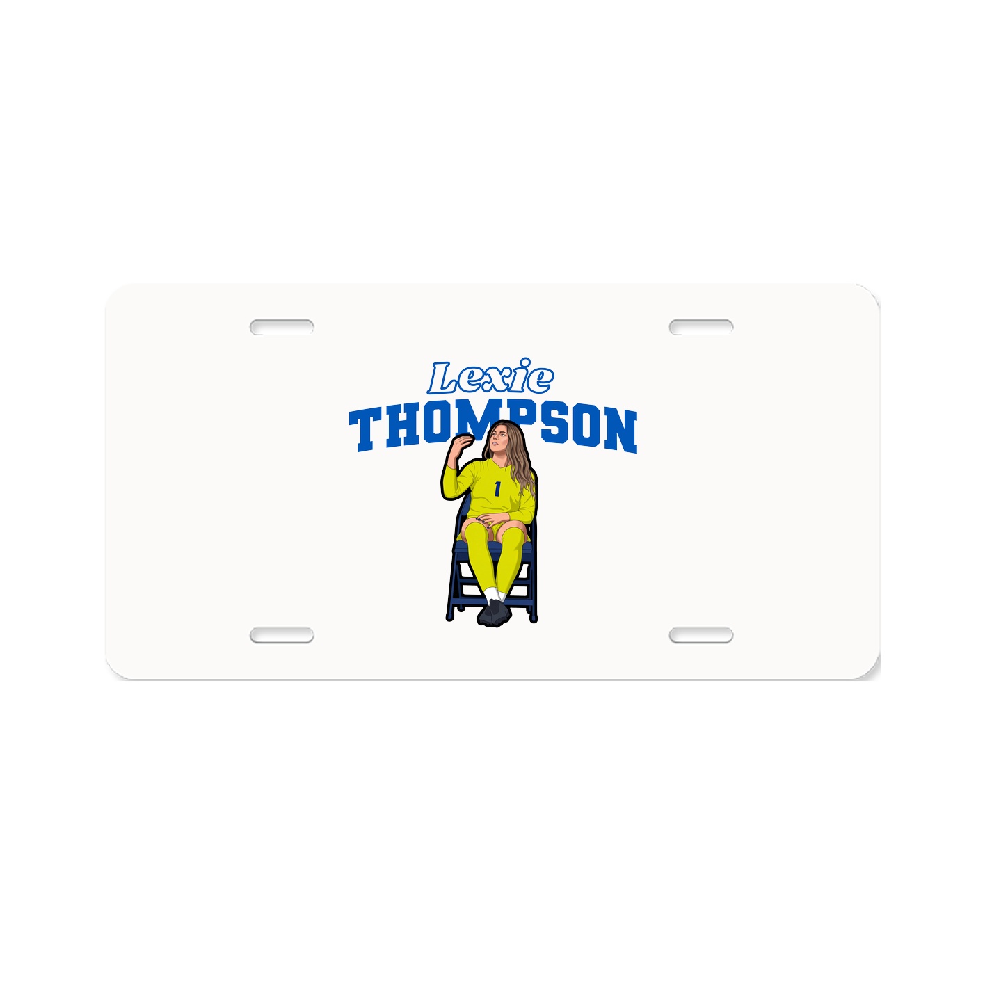 License Plate — Name Arch in Classic
