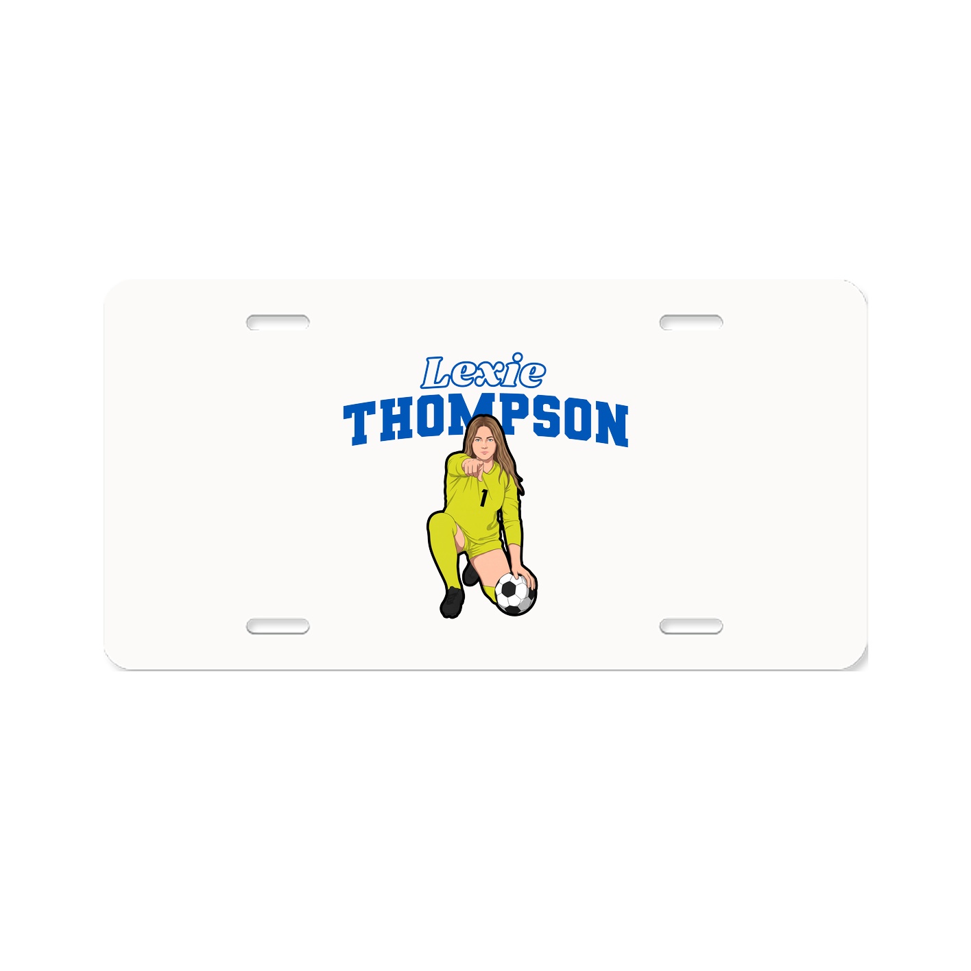 License Plate — Name Arch in Classic