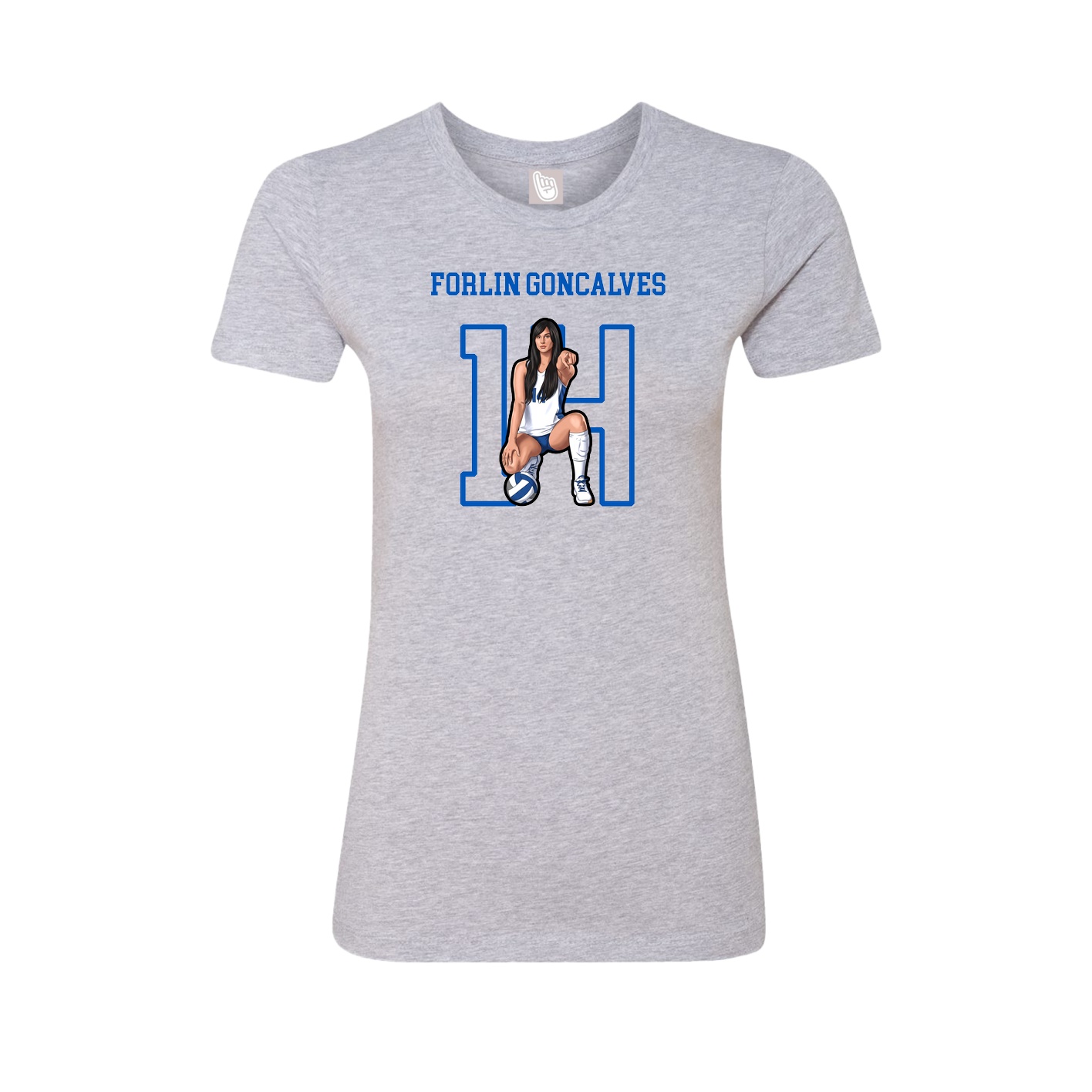 Fitted Women's Tee — Shirsey in Grey