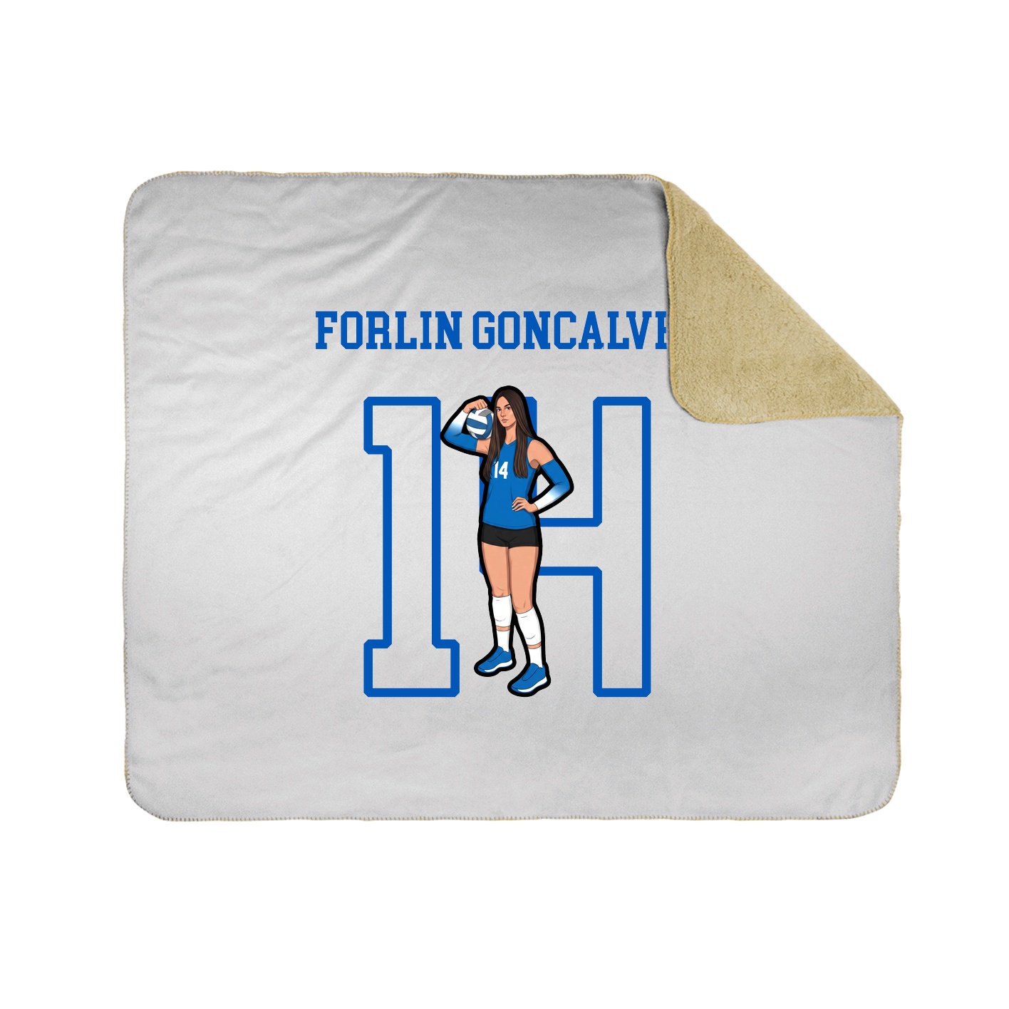 Throw Blanket — Shirsey in White