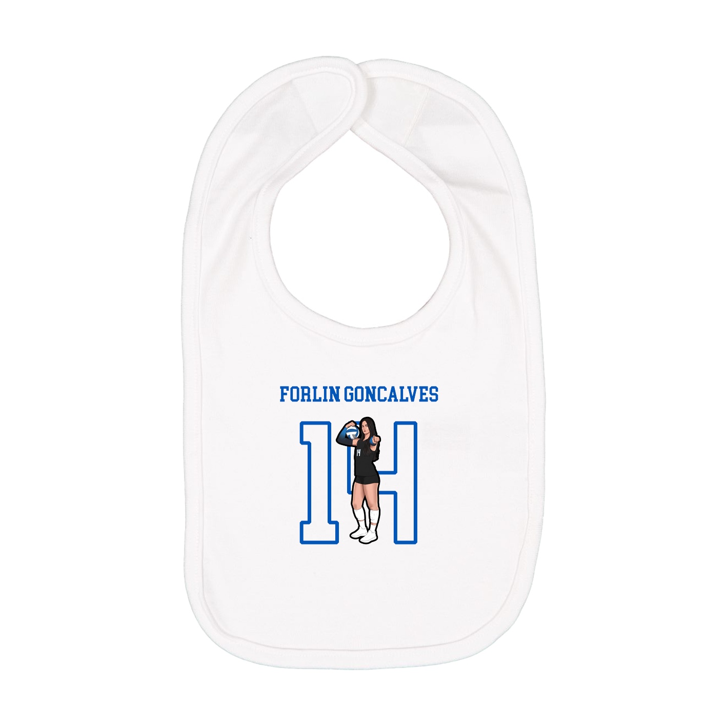 Infant Bib — Shirsey in White